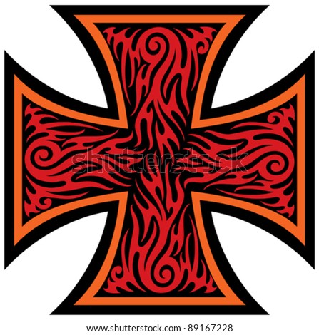 stock vector iron cross