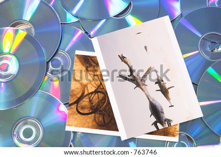 CD compact disk and digital photography