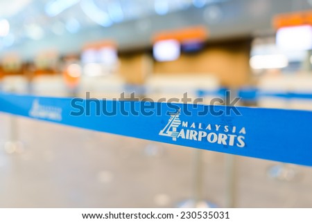 KUALA LUMPUR-MAY 06: belt in KLIA airport on May 06, 2014 in Kuala Lumpur, Malaysia. Kuala Lumpur International Airport is Malaysia\'s main airport and one of the major airports of South East Asian