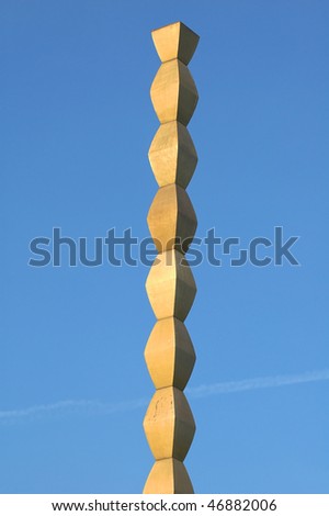 stock photo : Constantin Brancusi's Endless Column