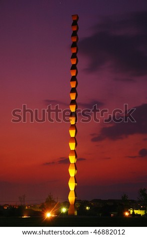stock photo : Constantin Brancusi's Endless Column