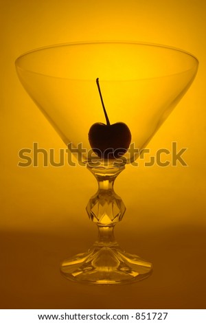 cherry in a martini glass
