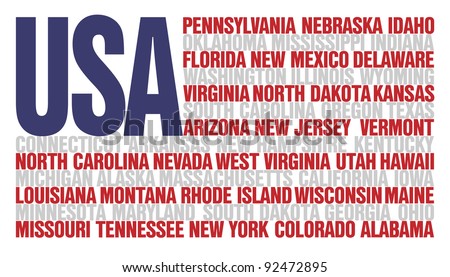 Us States Names