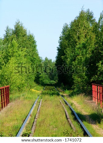An old forgotten rail line