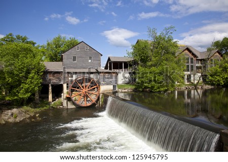 The historic Old Mill in Pigeon Forge was built in 1830 and remains the premier attraction in this town in the Smoky Mountains.