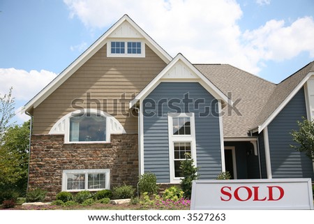 New home recently sold by a real estate company