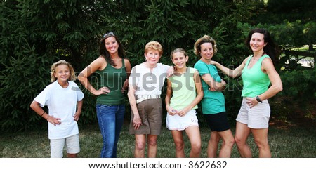 Multiple members of a large family group representing 3 generations