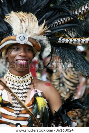 ST. JOHN, U.S. VIRGIN ISLANDS, JULY 9: Zulu Princess in St. John Carnival Parade, held July 9, 2009 in St. John, U.S. Virgin Island.