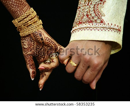 stock photo wedding hands