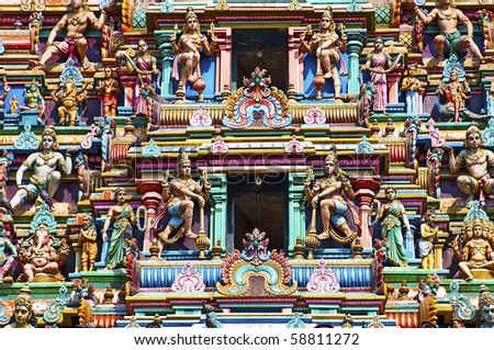 statue of Hindu god in vadapalani murugan temple, Chennai, India