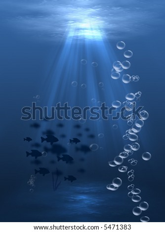 Underwater Light with fish