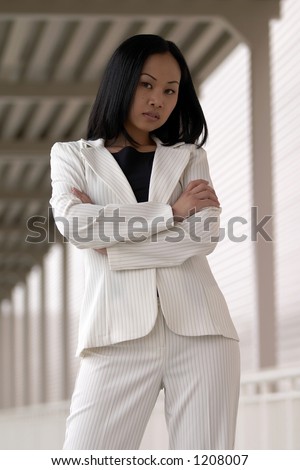 Asian Business Woman with Folded Arms