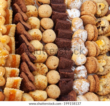 Small cakes and biscuits