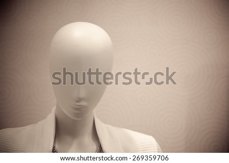 Female mannequin with space for your logo or text