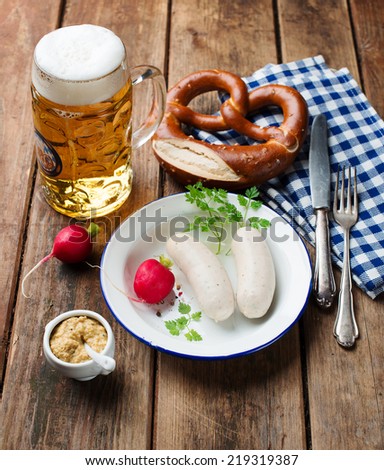 bavarian white sausage