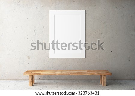 Blank frame in the gallery