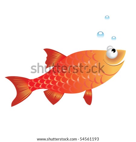 funny fish. stock vector : Funny fish