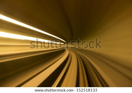 blur tunnel in orange tone blur tunnel in orange tone