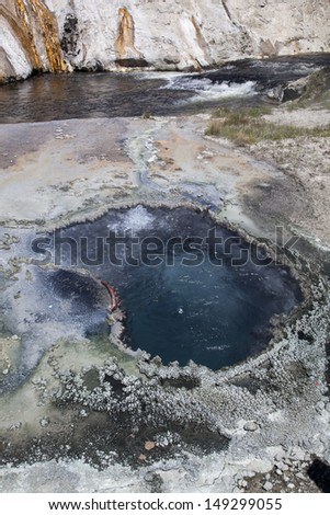 Warm water spring, Yellowstone National Park, USA