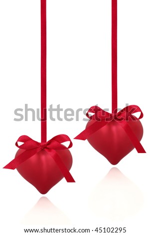 valentine heart shape. Red valentine heart shaped