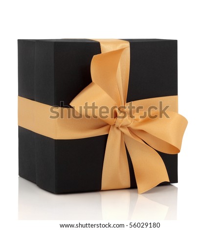 كًٍوًٍلًٍيًٍكًٍشًٍنًٍ رًٍهًٍيًٍبًٍ Stock-photo-black-gift-box-with-gold-satin-ribbon-and-large-bow-isolated-over-white-background-with-reflection-56029180