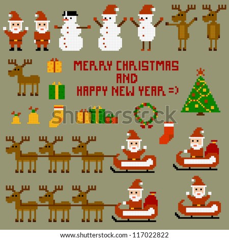 Pixel Christmas Holidays Pixel Christmas Holidays