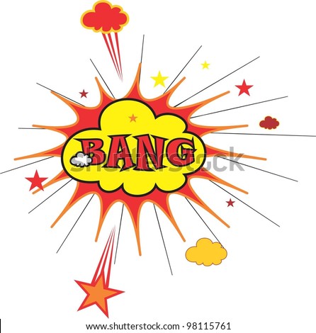 Cartoon - Bang Stock Vector Illustration 98115761 : Shutterstock