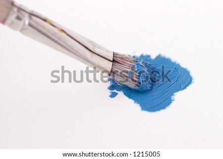 Blue Paintbrush