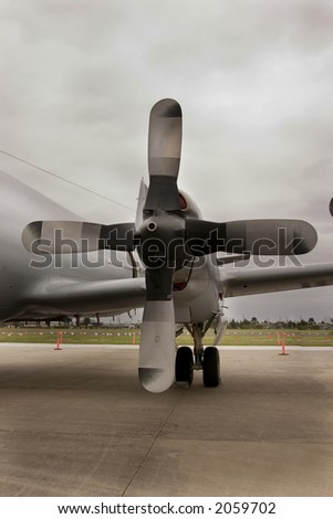 view of aircraft propeller