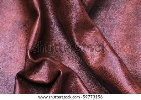 Texture of folds, vivid brown skin