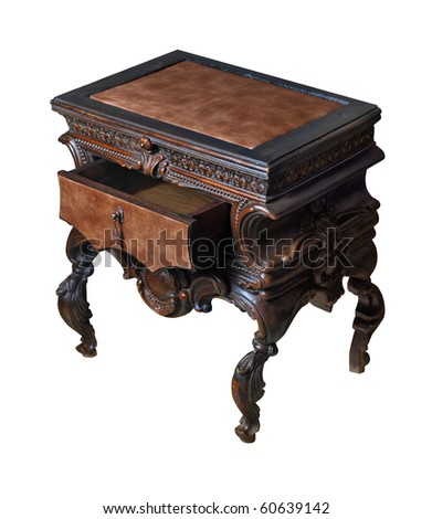 Bedside Table With Open Drawer Stock Photo 60639142 : Shutterstock