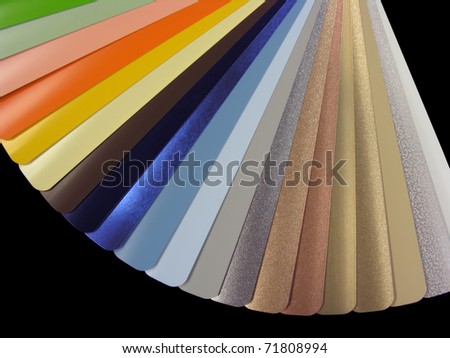 Venetian blinds color chart