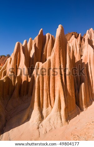 Red tsingy of Diego Suarez, Madagascar