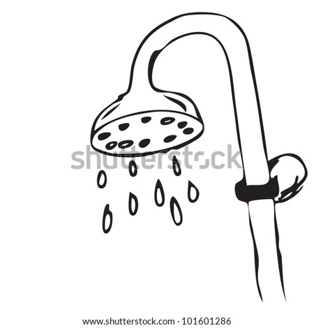 Cartoon Shower Doodle Stock Vector Illustration 101601286 : Shutterstock