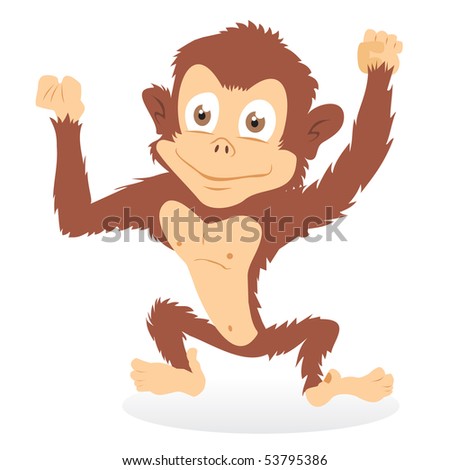 Pictures Of Monkeys Cartoon. stock photo : Cartoon monkey