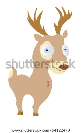 Cartoon Images Of Deer. stock vector : Deer cartoon