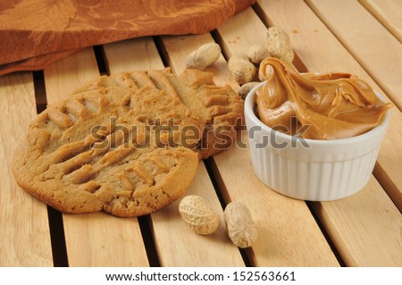 Fresh baked peanut butter cookies