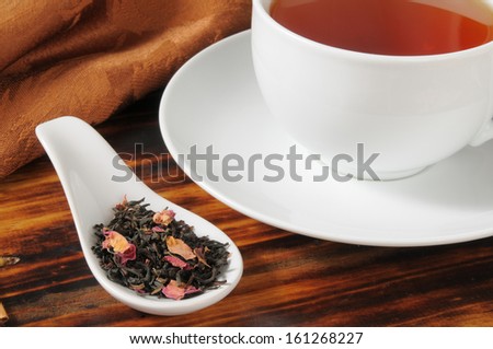 Rose infused organic whole leaf black tea
