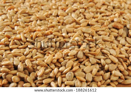 a background of roasted, salted hulled sunflower seeds