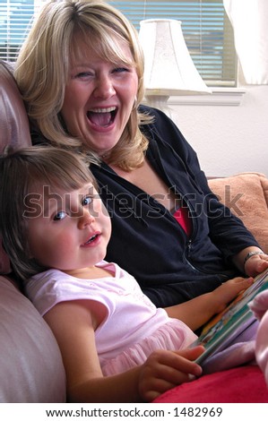 Mother and daughter sharing a happy moment