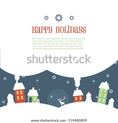Happy Holidays Greeting Banner