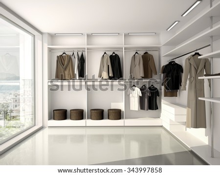 3d illustration of bright, comfortable, modern clothes