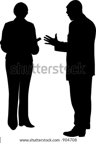 Two People Stock Vector Illustration 904708 : Shutterstock