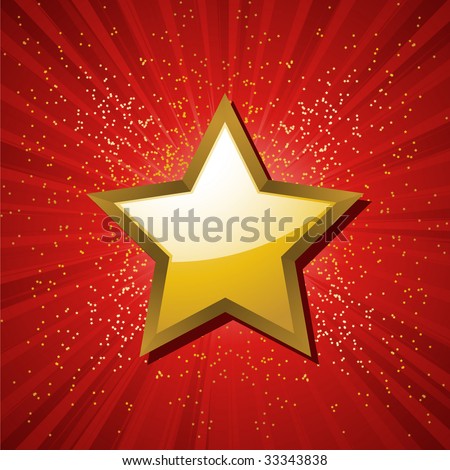gold stars background. stock vector : gold star on a