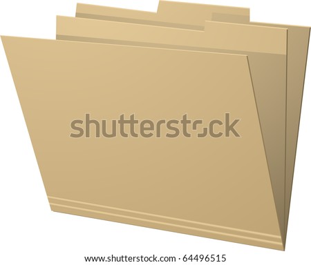 stock vector : Manila folder