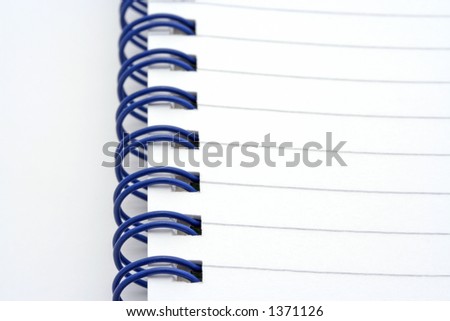 wallpaper binder paper. Close-up of Ring-bound Pad of Paper, 