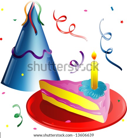 party hat clip art. of a party hat,