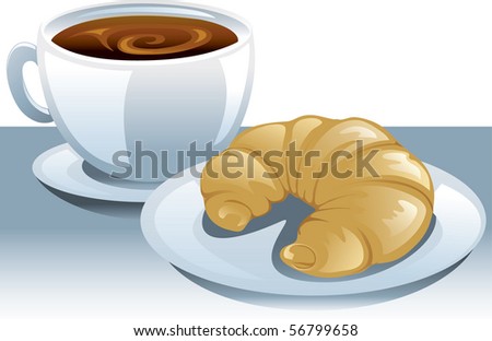 59. Gönülçelen -Inima furata - Heart Stealer - General Discussions - Comentarii - Pagina 24 Stock-vector-illustration-of-a-cup-of-coffee-and-a-plate-with-a-croissant-56799658