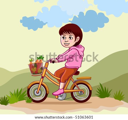 bike rider cartoon. ike ride clip art.