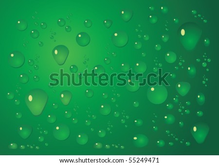 Vector aqua green background with drop